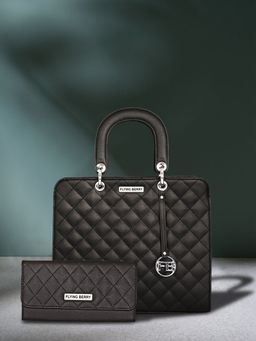 FLYING BERRY - Womens Black Hand Bag Combo Pack of 2